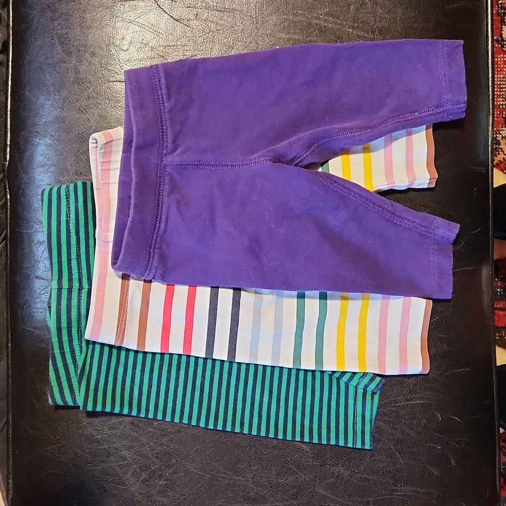 3 pack primary baby leggings 3-6M
